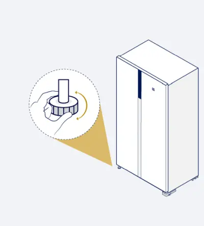 Geladeira Electrolux IS4S - instalação - nivelando o produto